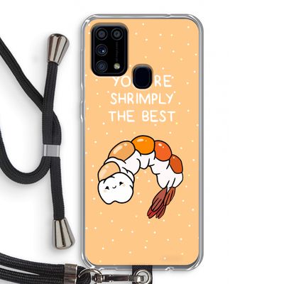 You're Shrimply The Best: Samsung Galaxy M31 Transparant Hoesje met koord