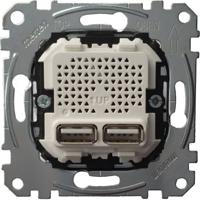 Merten MEG4366-0100 Wandcontactdoos met USB Accessoire System M 1 stuk(s) Merten MEG4366-0100 Wandcontactdoos met USB Accessoire System M 1 stuk(s)