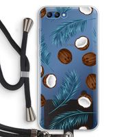 Kokosnoot roze: Honor 10 Transparant Hoesje met koord