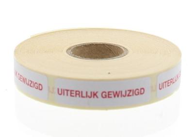 Blockland Strooketiket uiterlijk gewijzigd 44 x 11mm