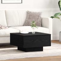 Salontafel Zwart eiken 55 x 55 x 31 cm Bewerkt hout