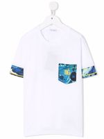 Dolce & Gabbana Kids t-shirt à poche contrastante - Blanc - thumbnail