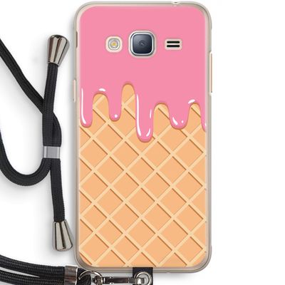 Ice cream: Samsung Galaxy J3 (2016) Transparant Hoesje met koord