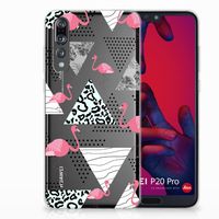 Huawei P20 Pro TPU Hoesje Flamingo Triangle - thumbnail