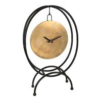 PTMD Runa Gold metal table clock hanging part oval