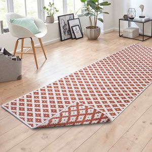 Loper Duo Squares - 80x150cm - Creme Grafisch Vloerkleed - 123vloerkleed.nl is de online webshop voor vloerkleden en woonaccessoires.