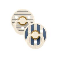 Bibs 2 Fopspeen Anatomic Studio Duo Pin Steel Blue