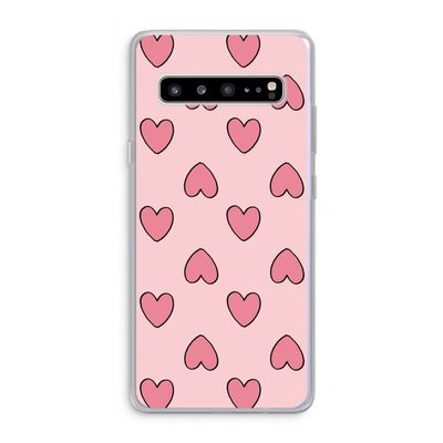 Ondersteboven verliefd: Samsung Galaxy S10 5G Transparant Hoesje