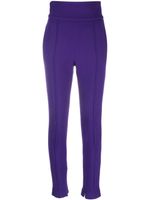 Alexandre Vauthier pantalon en laine à taille haute - Violet - thumbnail