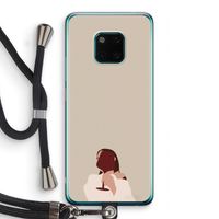 I drink wine: Huawei Mate 20 Pro Transparant Hoesje met koord