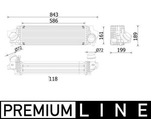 Intercooler, inlaatluchtkoeler CI610000P