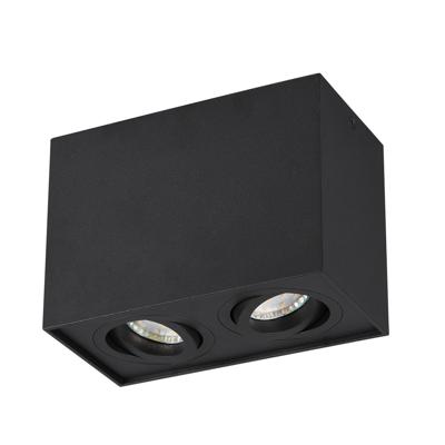 Trio Zwarte keukenspotBiscuit 2-lichts - 613000232