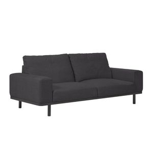 3-zitsbank Noa donkergrijs met donkere poten 230 cm