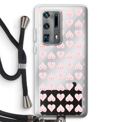 Ass 'n Titties: Huawei P40 Pro Plus Transparant Hoesje met koord