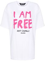 Just Cavalli t-shirt en coton à logo imprimé - Blanc - thumbnail