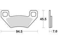 TRW Brake pad mcb 773 si sintered metal