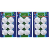18x Tafeltennis pingpong balletjes 40mm wit