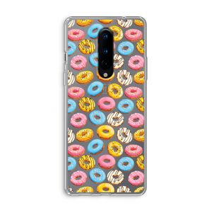 Pink donuts: OnePlus 8 Transparant Hoesje