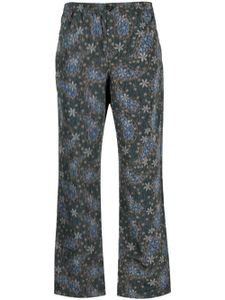 Soulland pantalon droit à fleurs - Vert