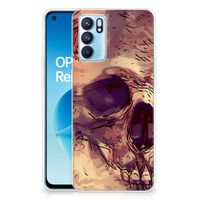 Silicone Back Case OPPO Reno 6 5G Skullhead