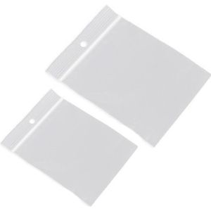 200x Gripzakjes/verpakkingszakjes 80 x 120 mm en 120 x 180 mm
