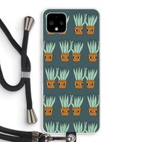 Sansevieria: Pixel 4 XL Transparant Hoesje met koord