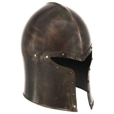 VidaXL Ridderhelm middeleeuws replica larp staal zilverkleurig