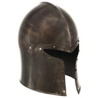 VidaXL Ridderhelm middeleeuws replica larp staal zilverkleurig