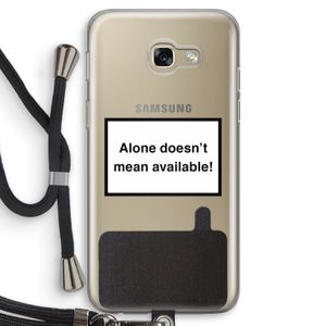 Alone: Samsung Galaxy A5 (2017) Transparant Hoesje met koord