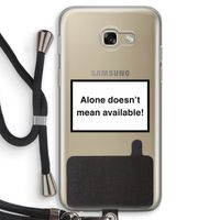Alone: Samsung Galaxy A5 (2017) Transparant Hoesje met koord