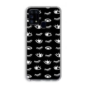 Eye pattern #3: Samsung Galaxy M31 Transparant Hoesje