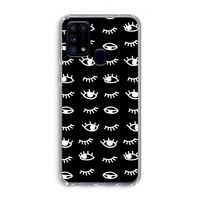 Eye pattern #3: Samsung Galaxy M31 Transparant Hoesje