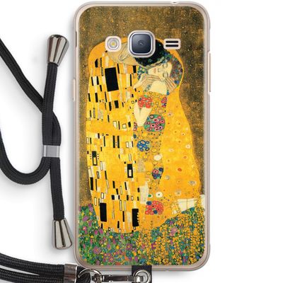 Der Kuss: Samsung Galaxy J3 (2016) Transparant Hoesje met koord