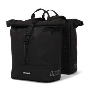 Urbanproof rolltop dubbele fietstas 38 liter zwart