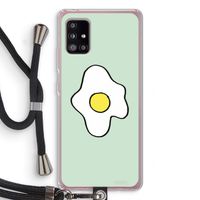 Spiegelei: Samsung Galaxy A51 5G Transparant Hoesje met koord Spiegelei: Samsung Galaxy A51 5G Transparant Hoesje met koord