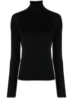 Chloé pull en laine à col montant - Noir