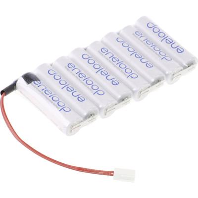 Panasonic eneloop Reihe F1x8 Futaba Accupack Aantal cellen: 8 Batterijgrootte: AA (penlite) Kabel, Stekker NiMH 9.6 V 1900 mAh