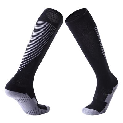 Een paar Adult anti-Skid over knie dikke zweet-absorberende hoge knie sokken (zwart)
