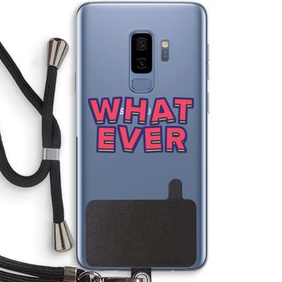 Whatever: Samsung Galaxy S9 Plus Transparant Hoesje met koord