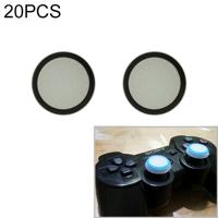 20 stuks lichtgevende siliconen beschermhoes voor PS4 / PS3 / PS2 / XBOX360 / XBOXONE / WIIU Gamepad Joystick (zwart)