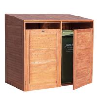 Containerberging dubbel, hardhout Tuindeco - Tuindeco