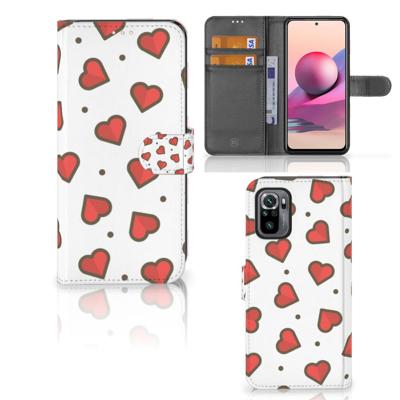 Xiaomi Redmi Note 10S | 10 4G | Poco M5s | Telefoon Hoesje | Hearts