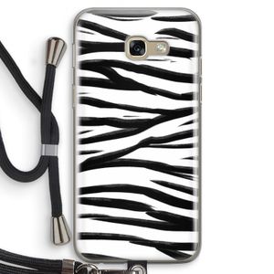 Zebra pattern: Samsung Galaxy A5 (2017) Transparant Hoesje met koord