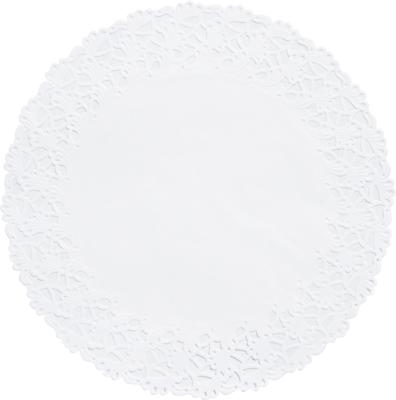 Duni Taartrandenset 6-delig wit Ø36cm