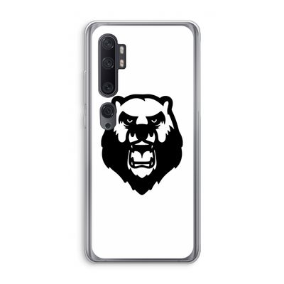 Angry Bear (white): Xiaomi Mi Note 10 Pro Transparant Hoesje
