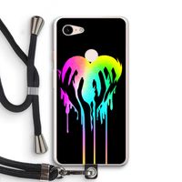 Hold My Heart: Pixel 3 XL Transparant Hoesje met koord