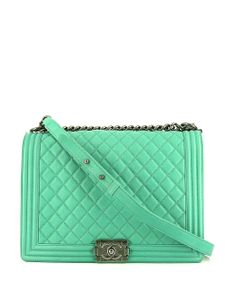 CHANEL Pre-Owned Sac à bandoulière Boy Chanel (2012) - Vert