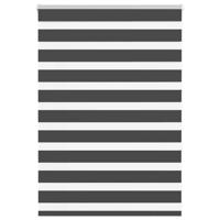 VidaXL Zebra rolgordijn 100x100 cm stofbreedte 95,9 cm zwart