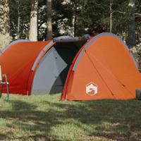 Tent 4-persoons 405x170x106 cm 185T taft grijs en oranje - thumbnail