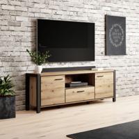 Home365 TV-meubel Akven - 2-deurs incl. 2 lades - Wotan Eiken